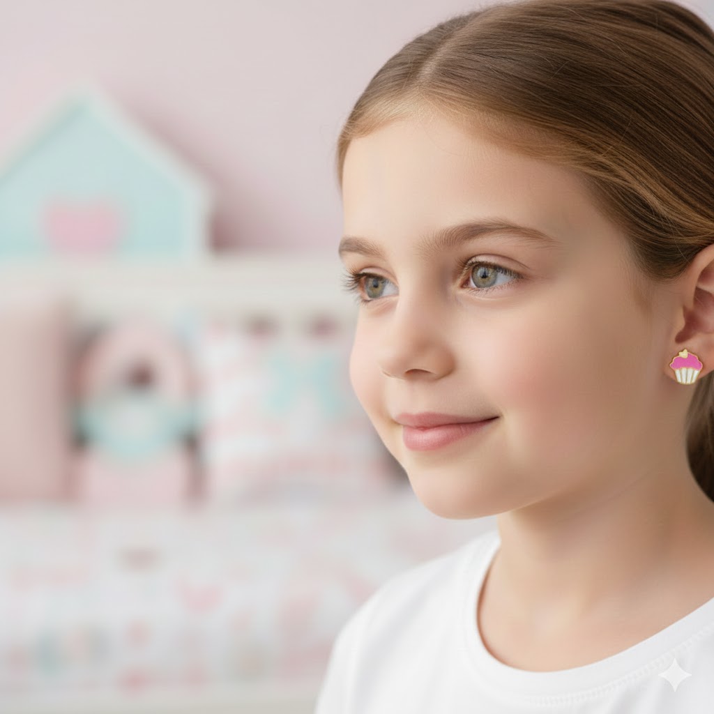 Little cupcake ear studs - Image 8