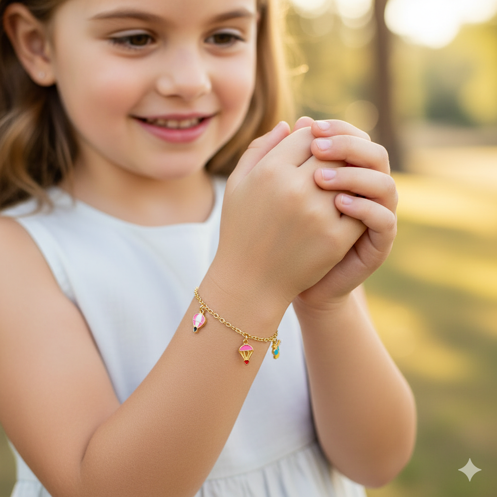 hot air balloon kids Jewelry Set - Image 7